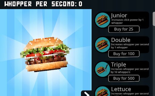Whopper Clicker  from Chrome web store to be run with OffiDocs Chromium online