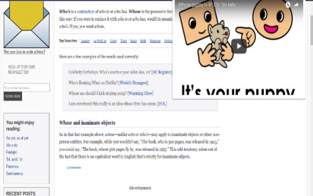 Whos Puppy Is It?  from Chrome web store to be run with OffiDocs Chromium online