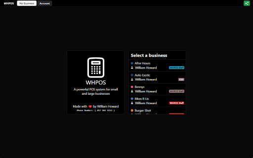 WHPOS Bridge  from Chrome web store to be run with OffiDocs Chromium online