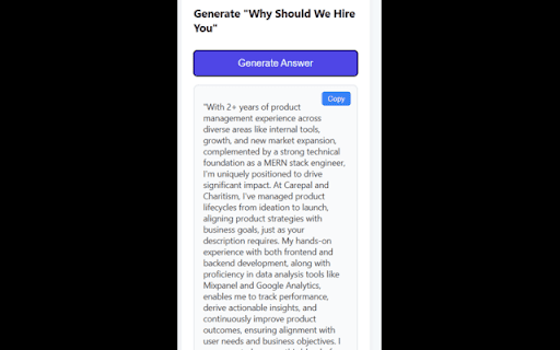 Why Hire You  from Chrome web store to be run with OffiDocs Chromium online
