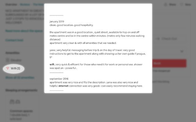 WiFinder for Airbnb  from Chrome web store to be run with OffiDocs Chromium online