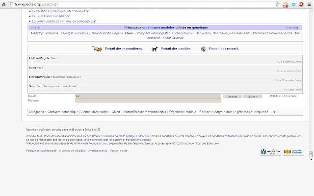 ক্রোম ওয়েব স্টোর থেকে WikiChat OffiDocs Chromium-এর সাথে অনলাইনে চালানো হবে