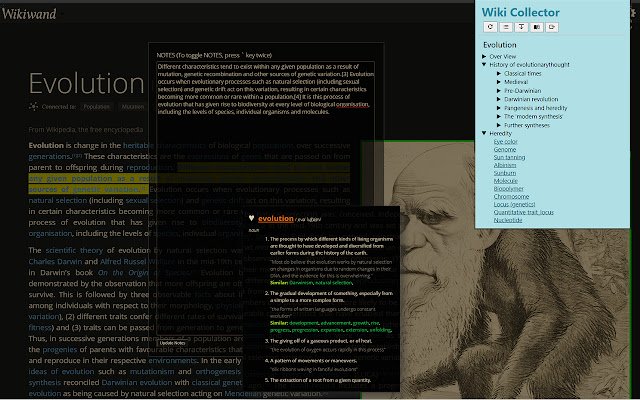 Wiki Collector dal negozio web di Chrome da eseguire con OffiDocs Chromium online