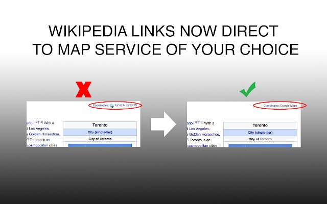 WikiMapper  from Chrome web store to be run with OffiDocs Chromium online