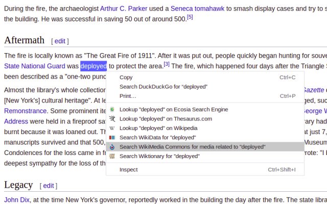 La búsqueda de Wikimedia Commons desde la tienda web de Chrome se ejecutará con OffiDocs Chromium en línea
