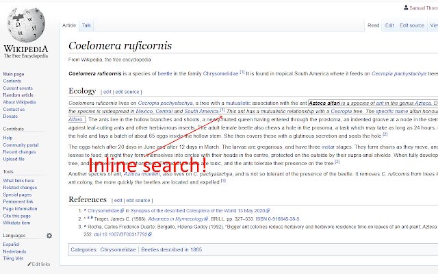 Wikipedia Context Expander จาก Chrome เว็บสโตร์ที่จะรันด้วย OffiDocs Chromium ทางออนไลน์