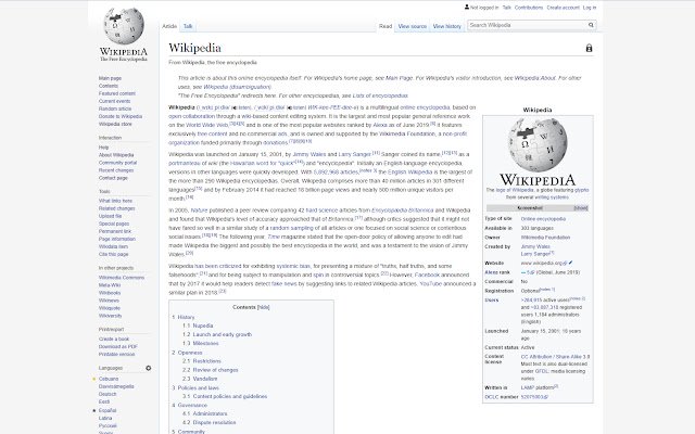 Wiki Rocket Science uit de Chrome-webwinkel wordt uitgevoerd met OffiDocs Chromium online