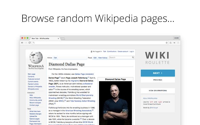 WikiRoulette из интернет-магазина Chrome будет работать с онлайн-версией OffiDocs Chromium