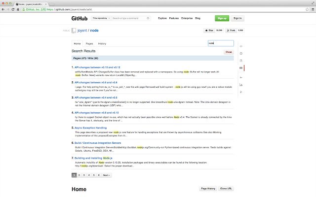 Wiki Search for GitHub  from Chrome web store to be run with OffiDocs Chromium online