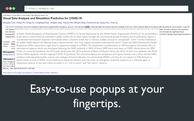 WikiSnip  from Chrome web store to be run with OffiDocs Chromium online