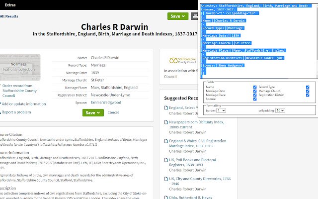 WikiTree BEE  from Chrome web store to be run with OffiDocs Chromium online