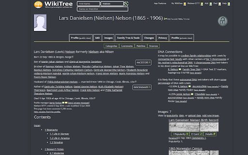 WikiTree Browser Extension (Preview)  from Chrome web store to be run with OffiDocs Chromium online