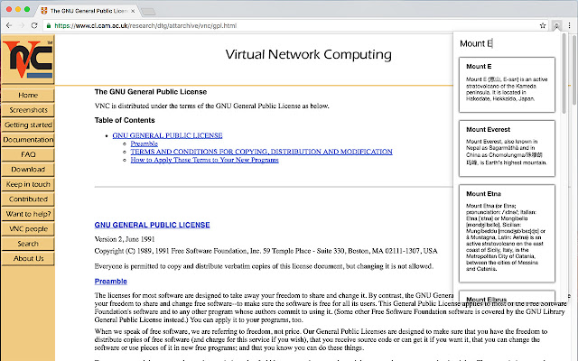 Wiki Viewer  from Chrome web store to be run with OffiDocs Chromium online
