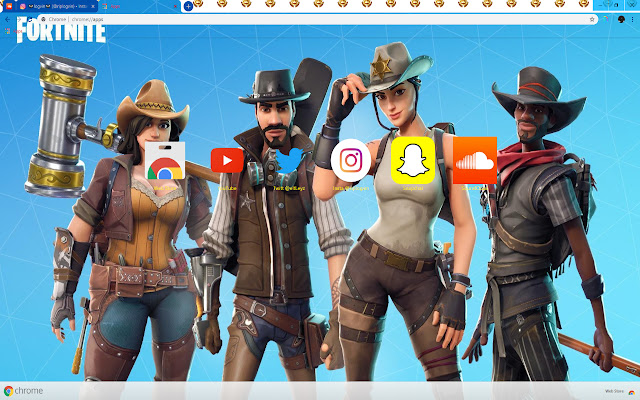 Wild West Heroes Fortnite Battle Royale ^^Chrome ウェブストアから OffiDocs Chromium online で実行