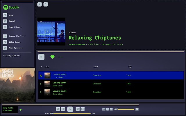 Winamp Themes  from Chrome web store to be run with OffiDocs Chromium online
