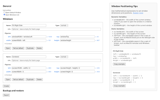 Window Opener  from Chrome web store to be run with OffiDocs Chromium online