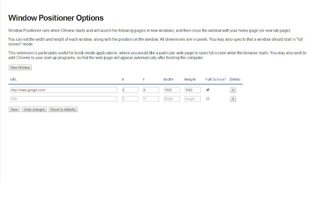 Window Positioner  from Chrome web store to be run with OffiDocs Chromium online
