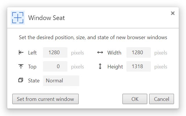 Chrome 网上商店的 Window Seat 将与 OffiDocs Chromium 在线运行