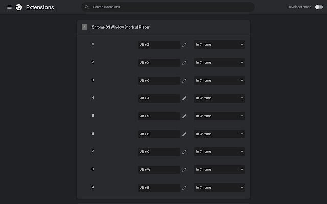 Chrome web mağazasındaki Pencere Kısayolu Yerleştiricisi (Chrome OS), OffiDocs Chromium çevrimiçi ile çalıştırılacak