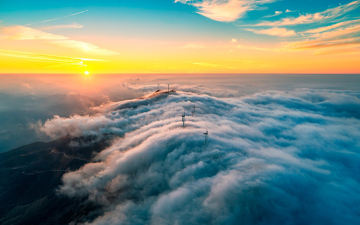 Wind Towers in the Sky  from Chrome web store to be run with OffiDocs Chromium online