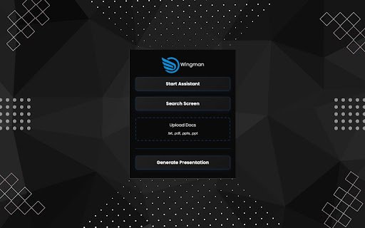 Wingman  from Chrome web store to be run with OffiDocs Chromium online
