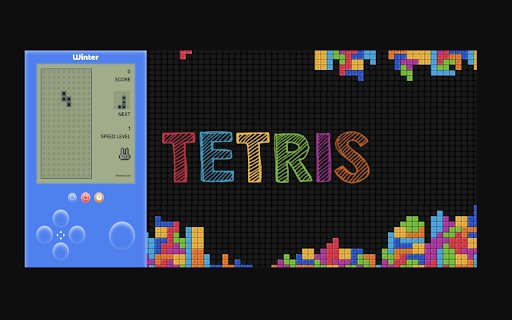 Winter Tetris  from Chrome web store to be run with OffiDocs Chromium online