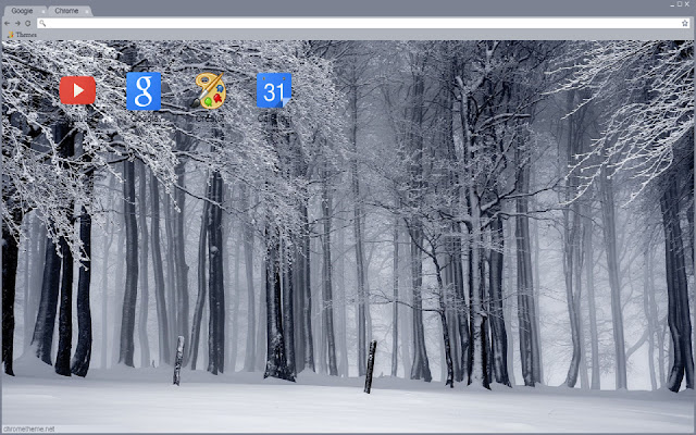冬のテーマ HD 1366x768 を Chrome Web ストアから入手し、OffiDocs Chromium オンラインで実行する