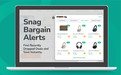 WisherBag Wishlist  Shopping Assistant  from Chrome web store to be run with OffiDocs Chromium online