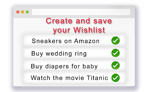 Wishlist Maker  from Chrome web store to be run with OffiDocs Chromium online