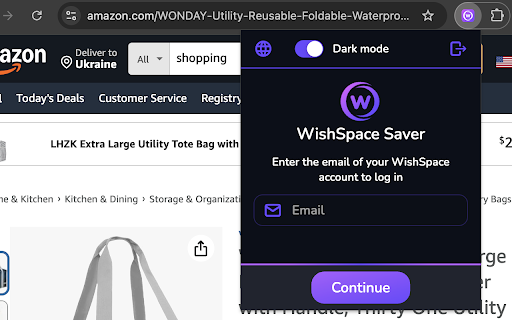 WishSpace Saver  from Chrome web store to be run with OffiDocs Chromium online