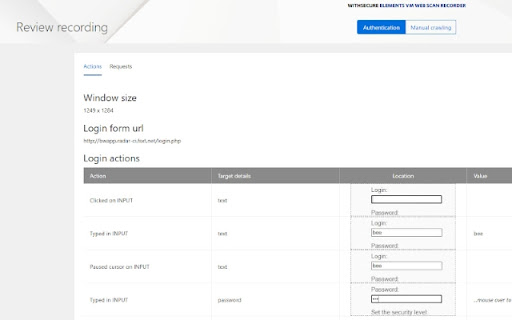 WithSecure Elements VM Web Scan Recorder  from Chrome web store to be run with OffiDocs Chromium online