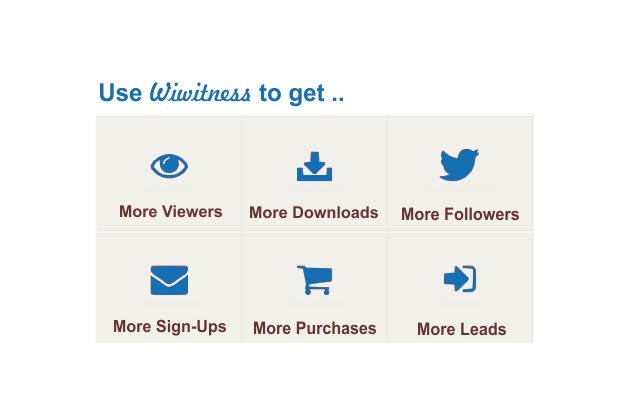 Wiwitness Testimonials  from Chrome web store to be run with OffiDocs Chromium online