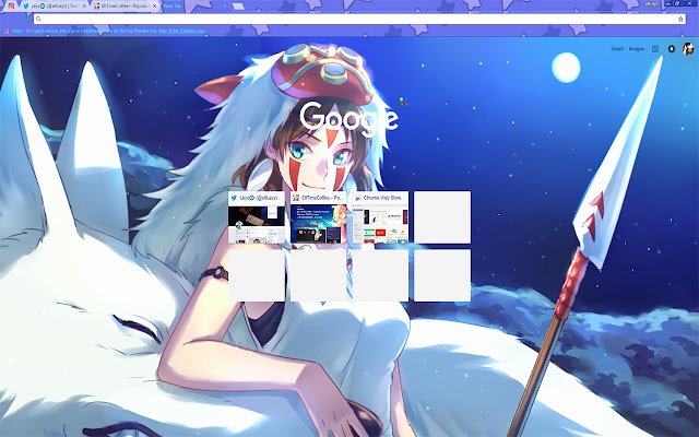 Wolfsmädchen | Prinzessin Mononoke | Anime (Manga) aus dem Chrome-Webshop, der mit OffiDocs Chromium online ausgeführt werden soll