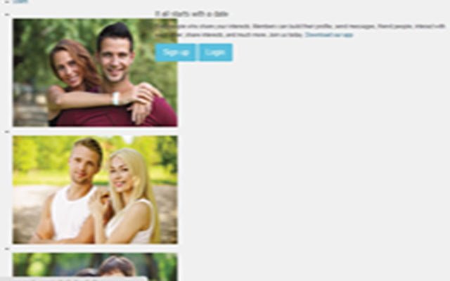 woman meets man  from Chrome web store to be run with OffiDocs Chromium online