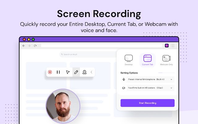 Wondershare DemoAir Screen Recorder از فروشگاه وب Chrome با OffiDocs Chromium به صورت آنلاین اجرا می شود