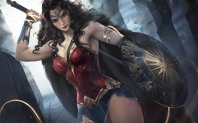 Wonder Woman Marvel aus dem Chrome-Webshop wird mit OffiDocs Chromium online ausgeführt