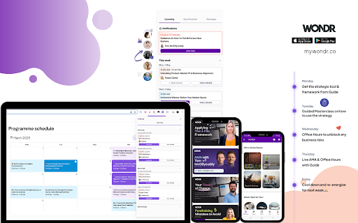 WONDR  from Chrome web store to be run with OffiDocs Chromium online