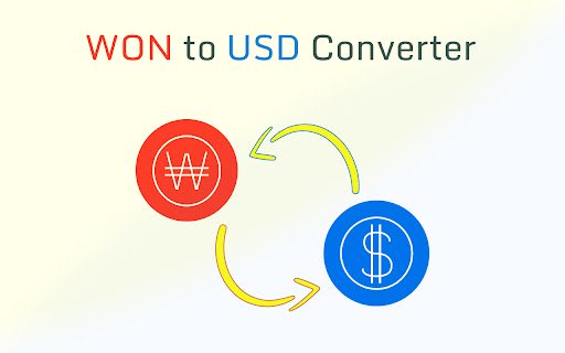 WON to USD  from Chrome web store to be run with OffiDocs Chromium online