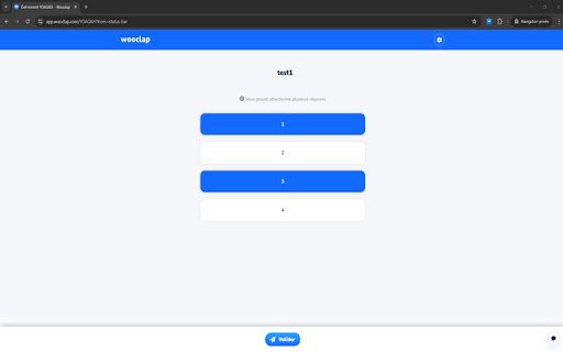 Wooclap AmIRight  from Chrome web store to be run with OffiDocs Chromium online