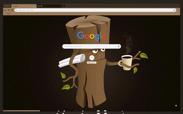 El arte en papel de madera de la tienda web de Chrome se ejecutará con OffiDocs Chromium en línea