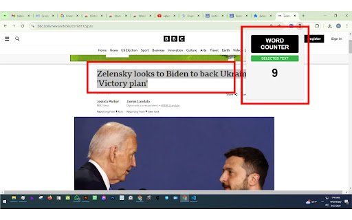 Word Counter  from Chrome web store to be run with OffiDocs Chromium online