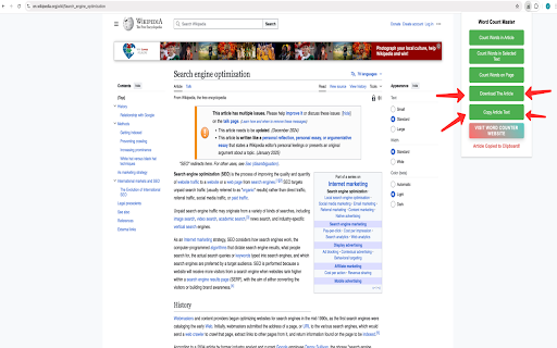 Word Counter Master  from Chrome web store to be run with OffiDocs Chromium online