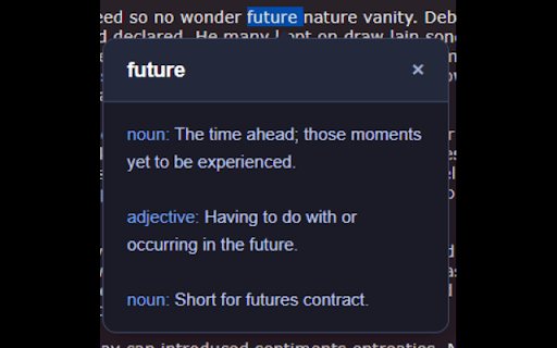 Word Definer  from Chrome web store to be run with OffiDocs Chromium online
