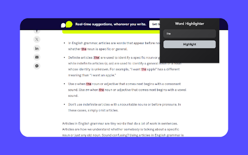 Word Highlighter  from Chrome web store to be run with OffiDocs Chromium online