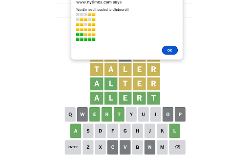 Wordle Emoji Copier  from Chrome web store to be run with OffiDocs Chromium online