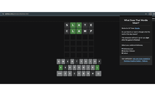 Wordle Meaning  from Chrome web store to be run with OffiDocs Chromium online