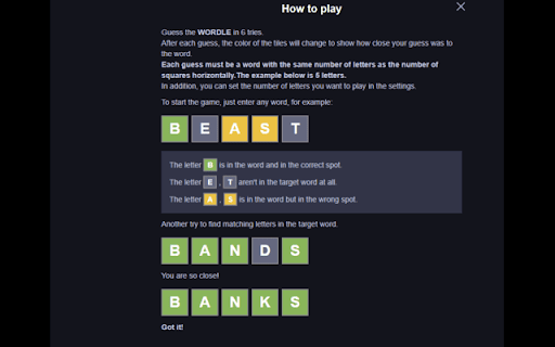 Wordle Unlimited Unblocked  from Chrome web store to be run with OffiDocs Chromium online