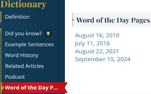 Word of the Day Enhancer  from Chrome web store to be run with OffiDocs Chromium online