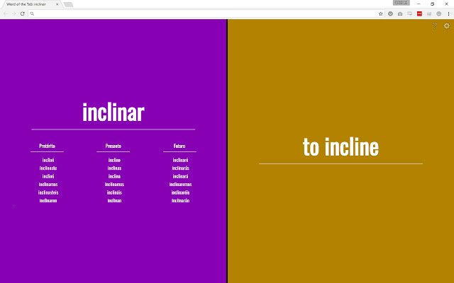 Word of the Tab  from Chrome web store to be run with OffiDocs Chromium online