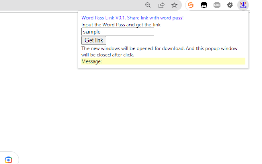 Word Pass Link  from Chrome web store to be run with OffiDocs Chromium online